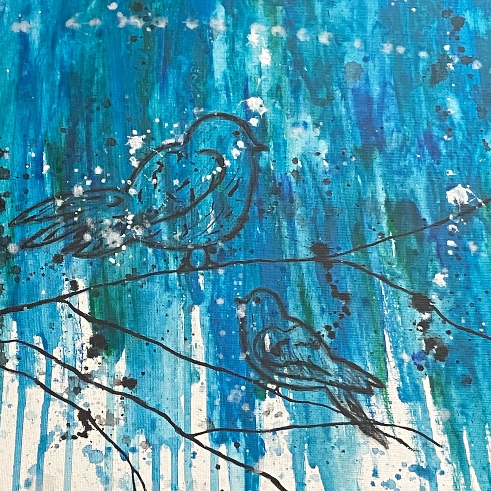 Blue bird artwork